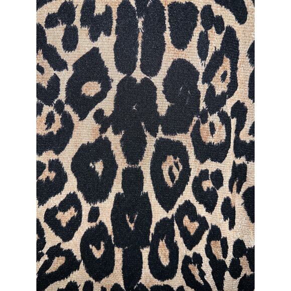 Sexy Sheer Mesh Puff Sleeve X-Large TOP Animal Print Blouse INC. XL Cheetah NEW - Picture 6 of 7